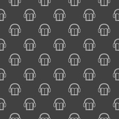 Dark minimal audiobook pattern