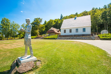 Nikola Tesla birth house and memorial center in the village of Smiljan, Lika, Croatia
