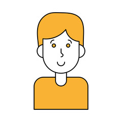 Boy cartoon icon Kid childhood little and people theme Isolated design Vector illustration