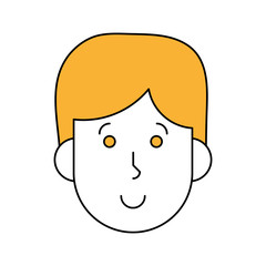 Boy cartoon icon Kid childhood little and people theme Isolated design Vector illustration