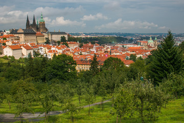 Castello di Praga immerso nel verde