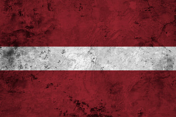 Flag of the Latvia close up