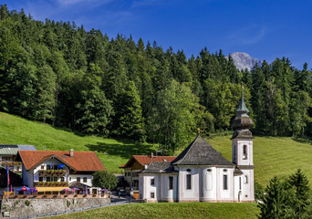 Fototapeta na wymiar Pilgrimage church Maria Gern, Bavaria