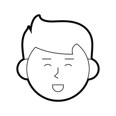 Boy cartoon icon Kid childhood little and people theme Isolated design Vector illustration
