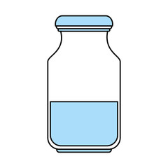 Bottle icon of  beverage drink and menu theme Isolated design Vector illustration