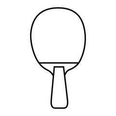 ping pong racket sport icon vector illustration design