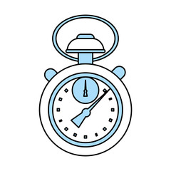 Chronometer icon of tool time and instrument theme Isolated design Vector illustration
