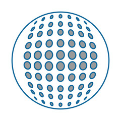 golf ball sport icon vector illustration graphic design