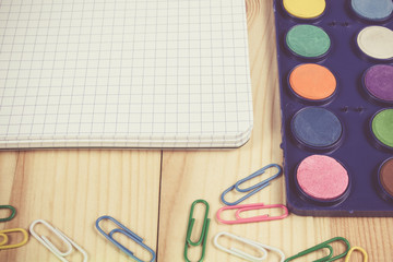 School supplies - a place for your inscription.