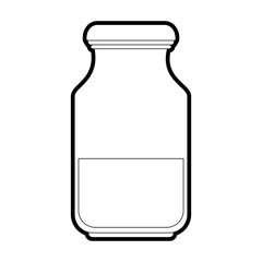 Bottle icon of  beverage drink and menu theme Isolated design Vector illustration