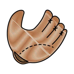 Zelfklevend Fotobehang baseball sport emblem icon vector illustration graphic design © Gstudio