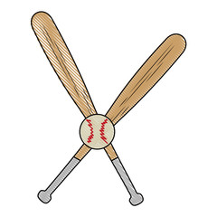 bat baseball sport icon vector illustration graphic design