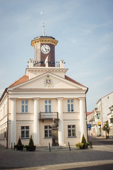 Konin, Poland. Historic town hall. Greater Poland province.