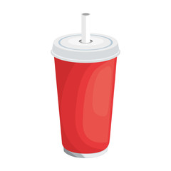 soda paper glass icon vector illustration graphic design © Gstudio