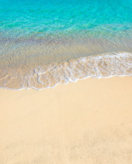 Beach and tropical sea water background