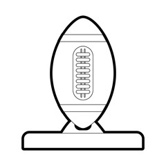 Ball icon of sport hobby and competition theme Isolated design Vector illustration