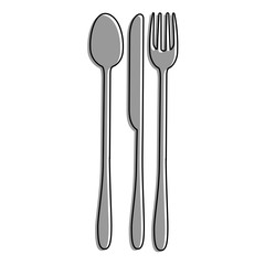 Cutlery kitchen utensil icon vector illustration graphic design