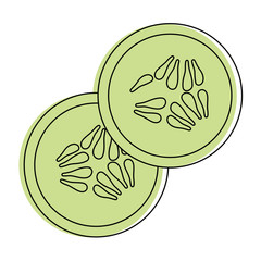 lemon slice vector icon vector illustration graphic design