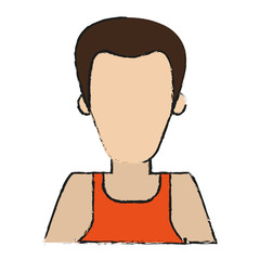 Boy icon of male man and kid theme Isolated design Vector illustration