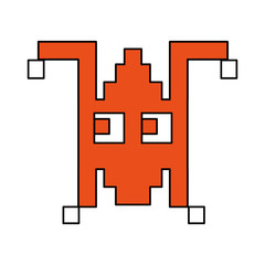 Obraz premium Monster icon of cartoon caricature and character theme Isolated design Vector illustration