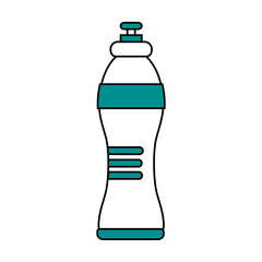 Water bottle icon of  drink and beverage theme Isolated design Vector illustration