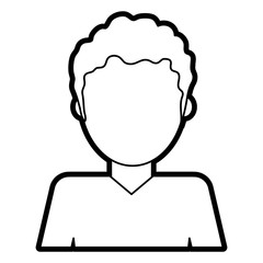 Boy icon of male man and kid theme Isolated design Vector illustration