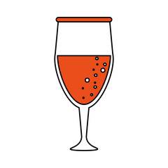 Beer glass of pub alcohol and bar theme Isolated design Vector illustration