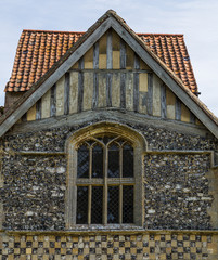 Fototapeta na wymiar Pretty architecture at Framing Castle Acre Priory