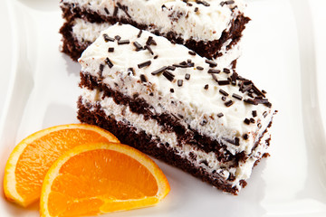 Chocolate cake with icing 