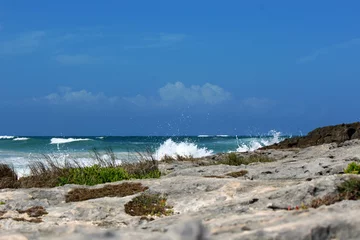 Fototapeten Kust bij Tulum Mexico © EvaWijman