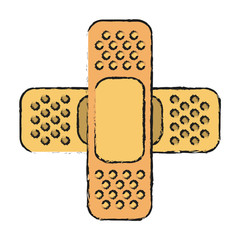 Bandages icon health care and hospital theme Isolated design Vector illustration