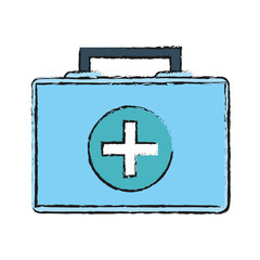 Medical kit icon health care and hospital theme Isolated design Vector illustration