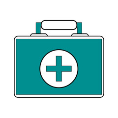 Obraz premium Medical kit icon health care and hospital theme Isolated design Vector illustration