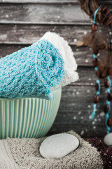 SPA with dream catcher, towels
