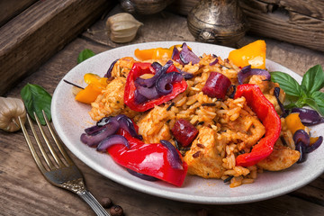 Creole spicy Jambalaya
