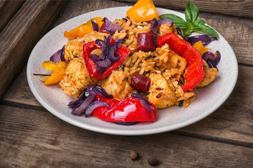 Creole spicy Jambalaya