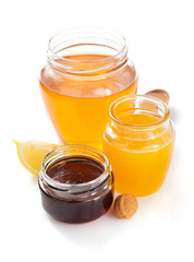 glass jar of honey