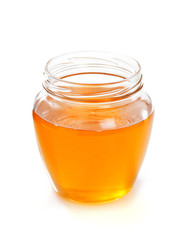 glass jar of honey