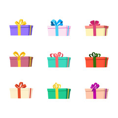 Gift set, christmas gifts on white background