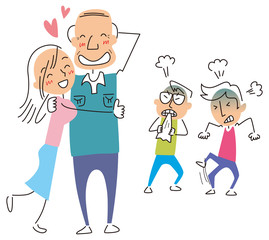 若い女性にモテる高齢者