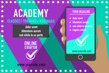 Online education advertisement
