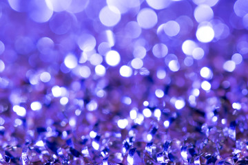 Purple bokeh abstract holiday background
