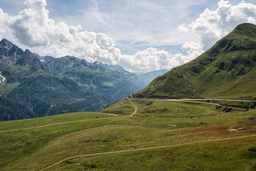 Panorama am Julierpass in der Schweiz