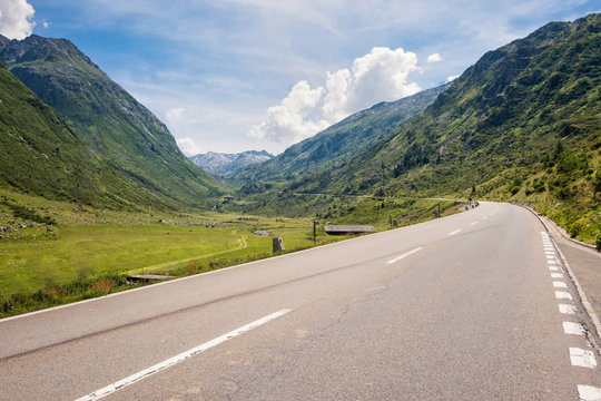 Panorama am Julierpass in der Schweiz