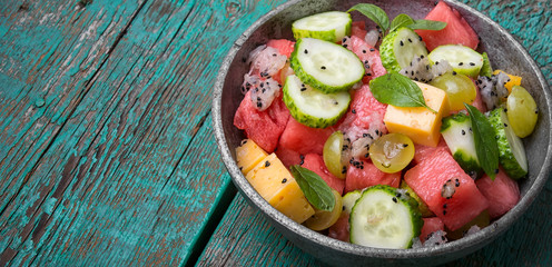 detox salad with watermelon
