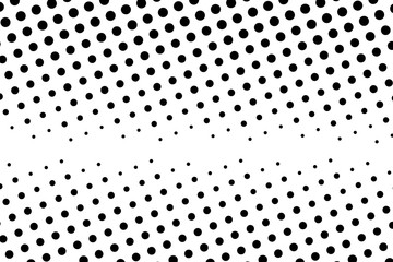 Abstract monochrome halftone pattern. Comic background. Dotted backdrop with circles, dots, point.