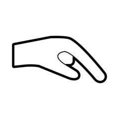 human body concept represented by hand illustration isolated design