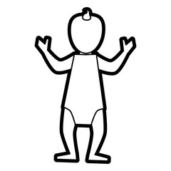 Baby of child kid and newborn theme Isolated design Vector illustration