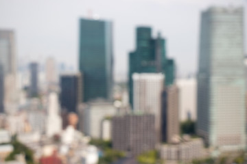 Blurred focus of business office building background