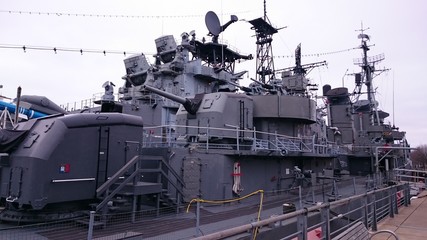 Ship in Toronto harbor